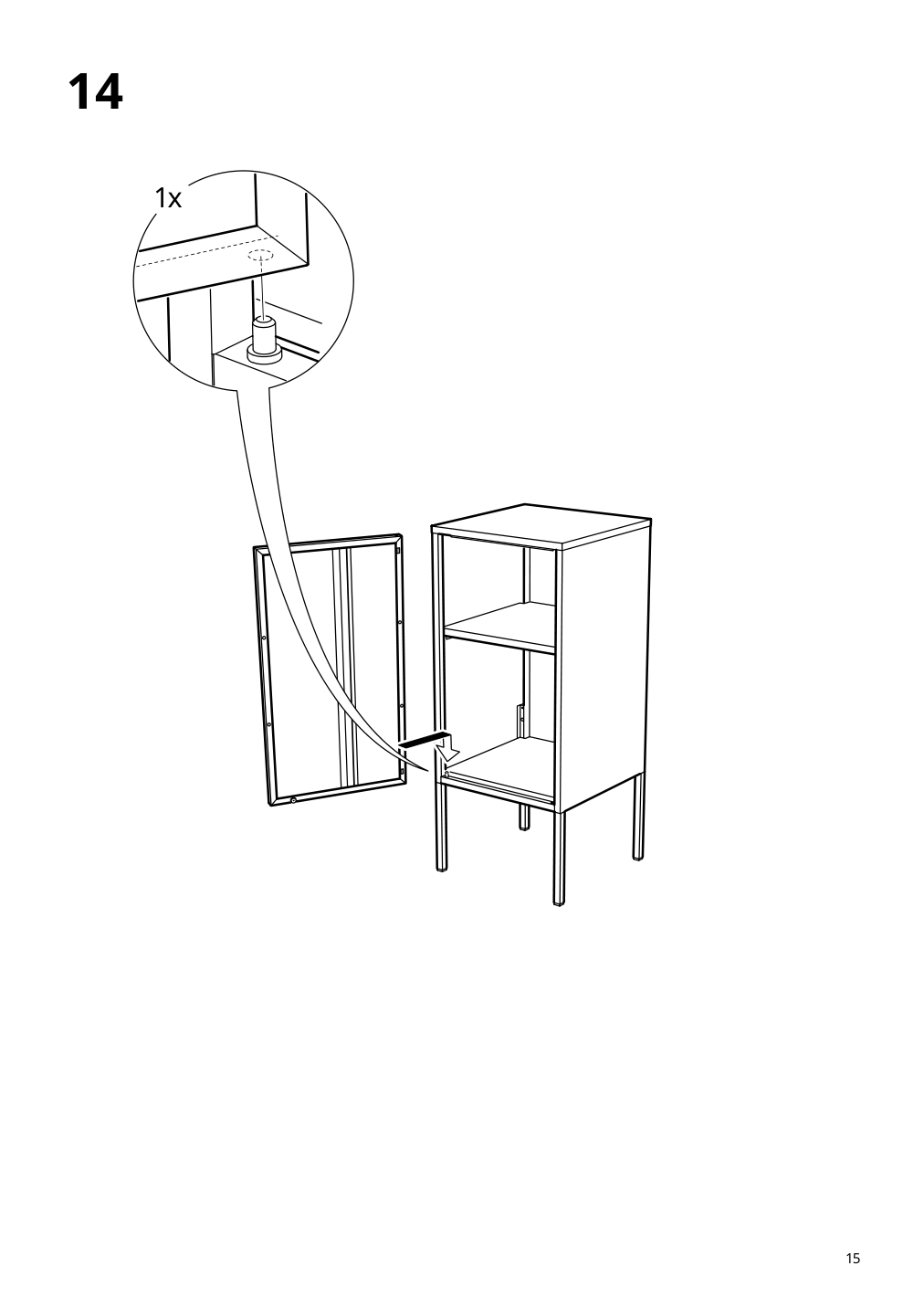 Assembly instructions for IKEA Lixhult cabinet metal anthracite | Page 15 - IKEA LIXHULT storage combination 793.883.62