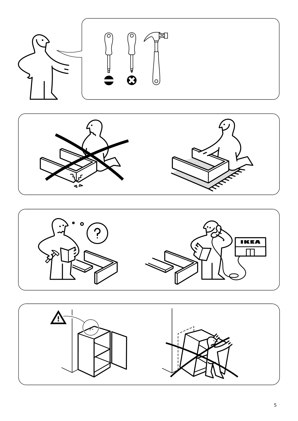 Assembly instructions for IKEA Lixhult cabinet metal anthracite | Page 5 - IKEA LIXHULT storage combination 793.883.62