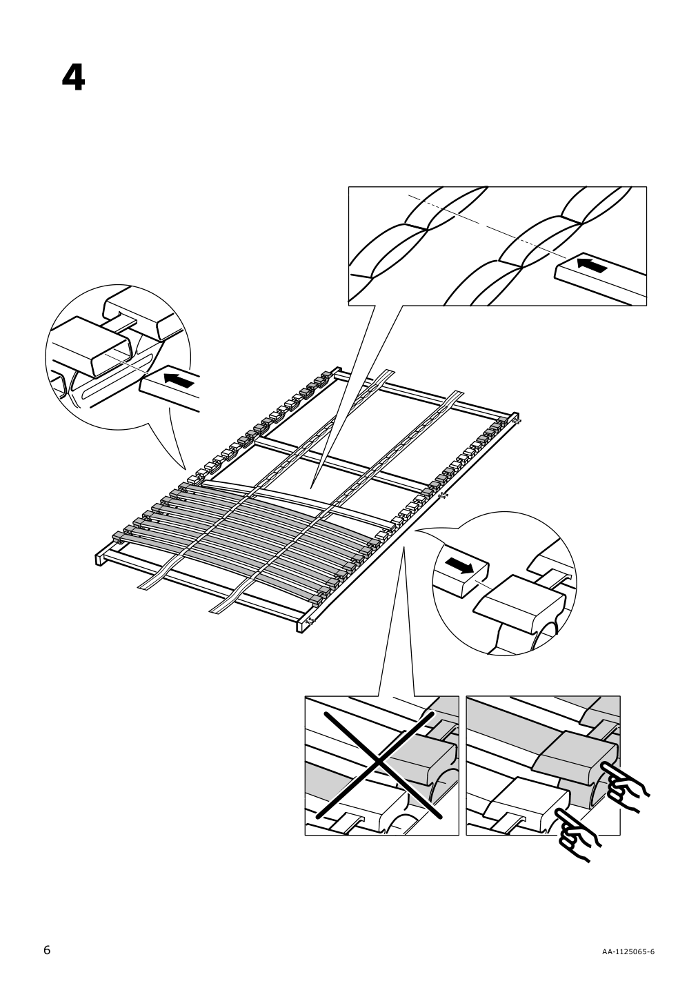 Assembly instructions for IKEA Loenset slatted bed base | Page 6 - IKEA SONGESAND bed frame with 2 storage boxes 792.409.69