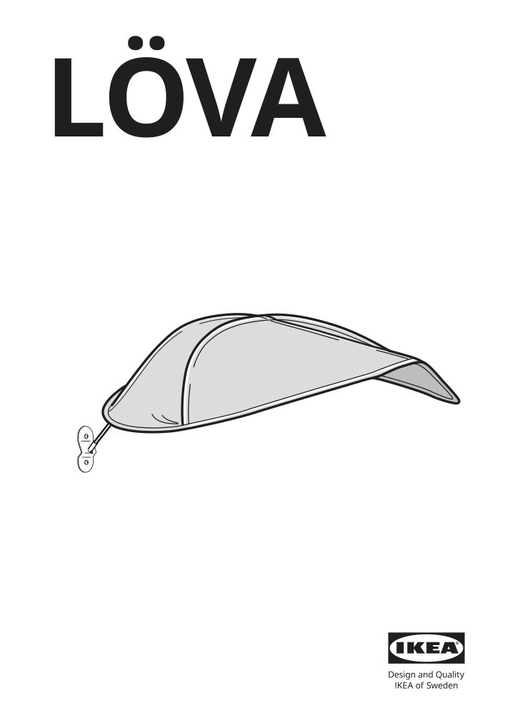 Assembly instructions for IKEA Loeva bed canopy leaf green | Page 1 - IKEA LÖVA bed canopy 805.421.26