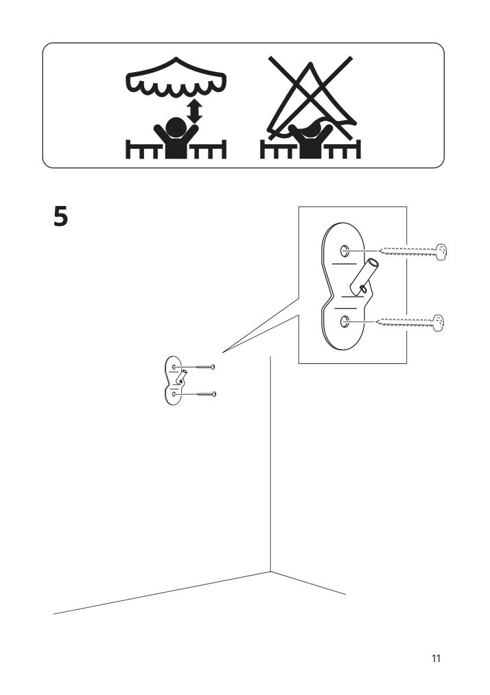 Assembly instructions for IKEA Loeva bed canopy leaf green | Page 11 - IKEA LÖVA bed canopy 805.421.26