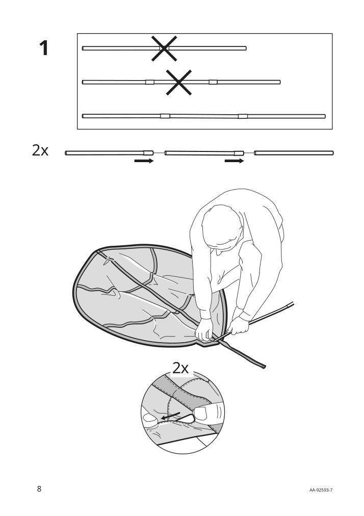 Assembly instructions for IKEA Loeva bed canopy leaf green | Page 8 - IKEA LÖVA bed canopy 805.421.26