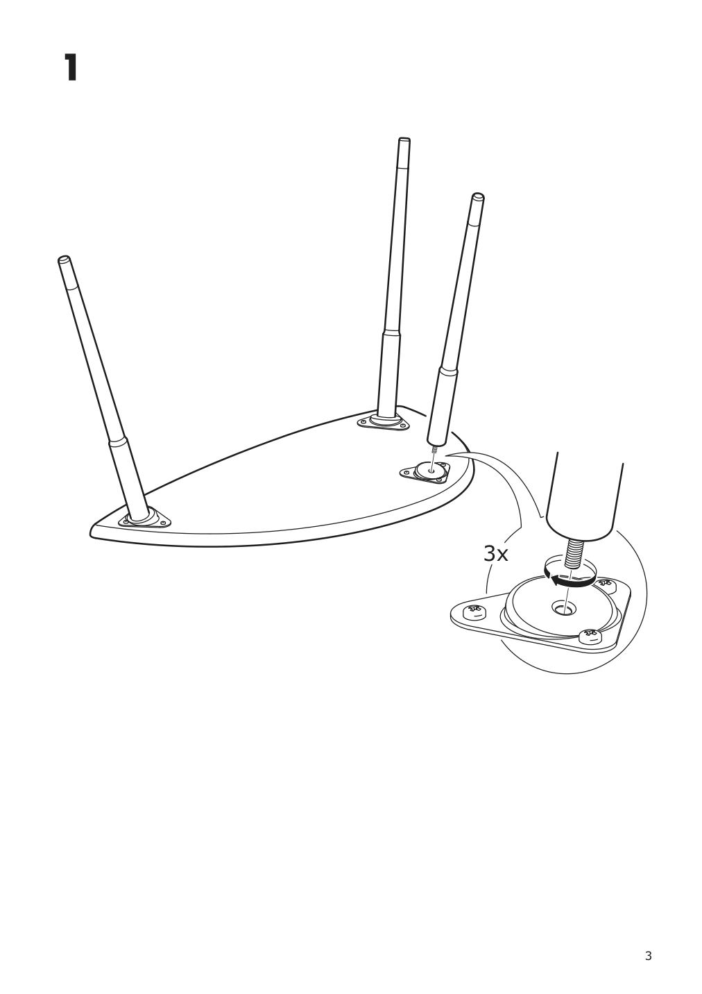 Assembly instructions for IKEA Loevbacken side table orange | Page 3 - IKEA LÖVBACKEN side table 305.571.01