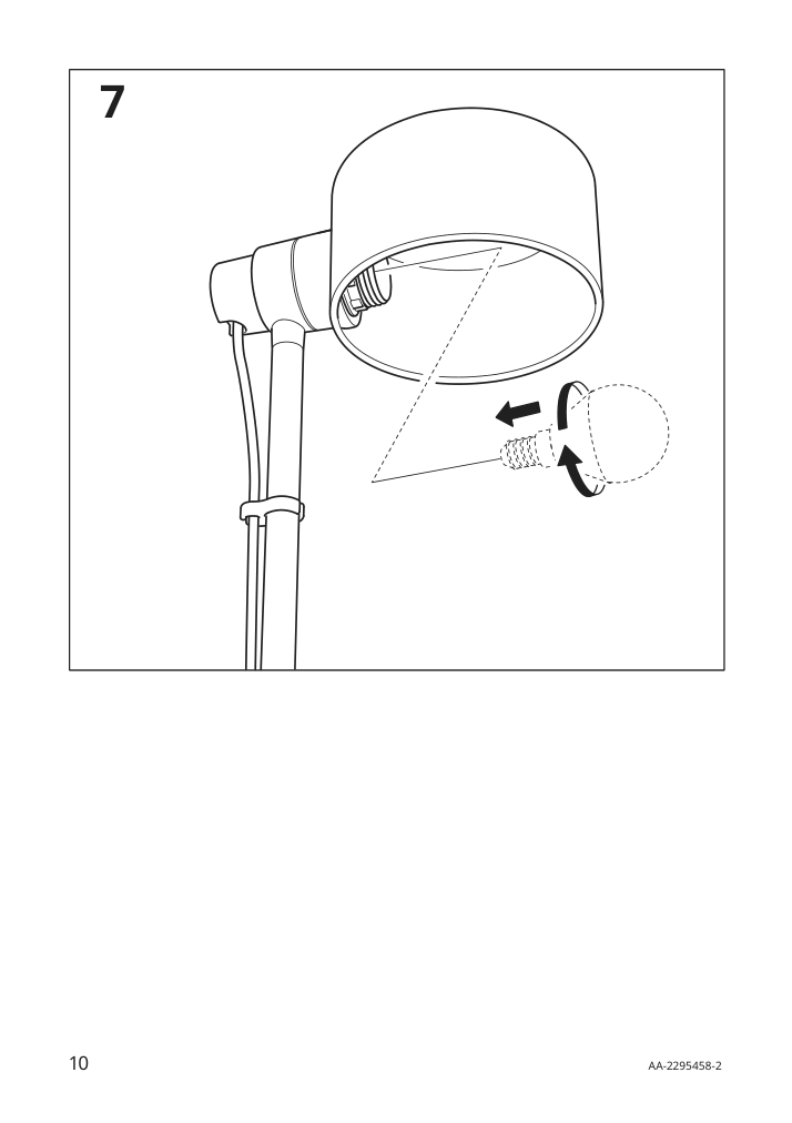 Assembly instructions for IKEA Loevmanad work lamp black | Page 10 - IKEA LÖVMÅNAD work lamp 505.184.39