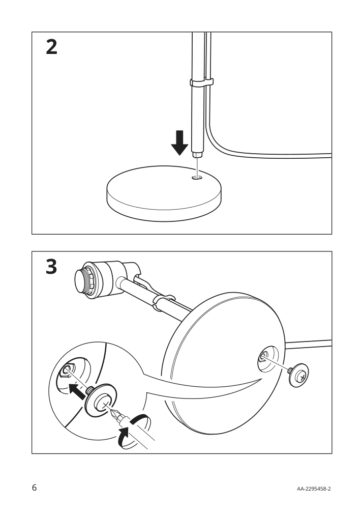 Assembly instructions for IKEA Loevmanad work lamp black | Page 6 - IKEA LÖVMÅNAD work lamp 505.184.39