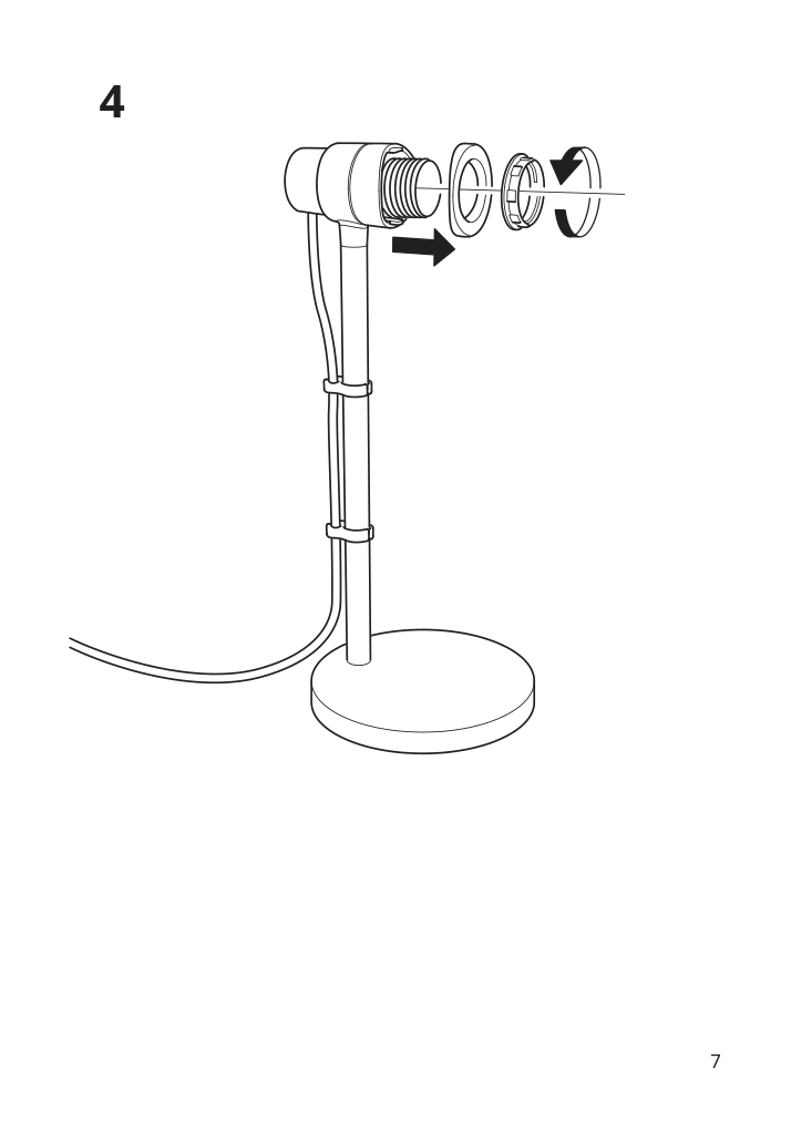 Assembly instructions for IKEA Loevmanad work lamp black | Page 7 - IKEA LÖVMÅNAD work lamp 505.184.39