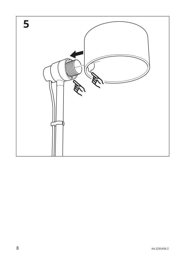 Assembly instructions for IKEA Loevmanad work lamp black | Page 8 - IKEA LÖVMÅNAD work lamp 505.184.39