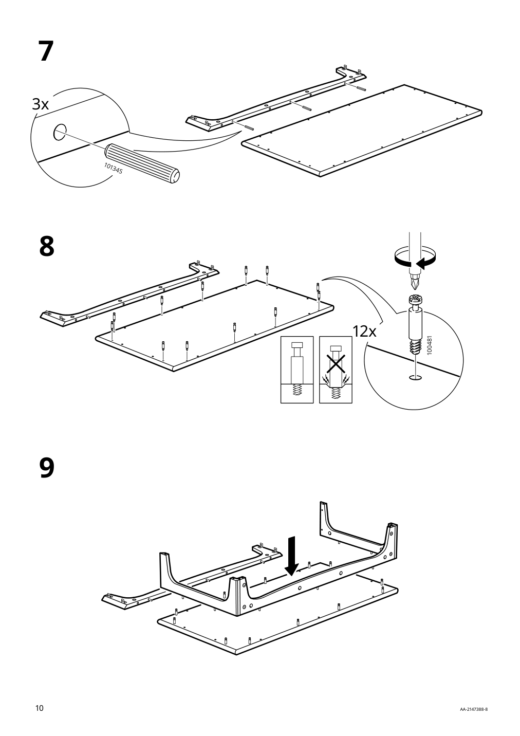 Assembly instructions for IKEA Lommarp cabinet dark blue green | Page 10 - IKEA LOMMARP cabinet 804.154.68