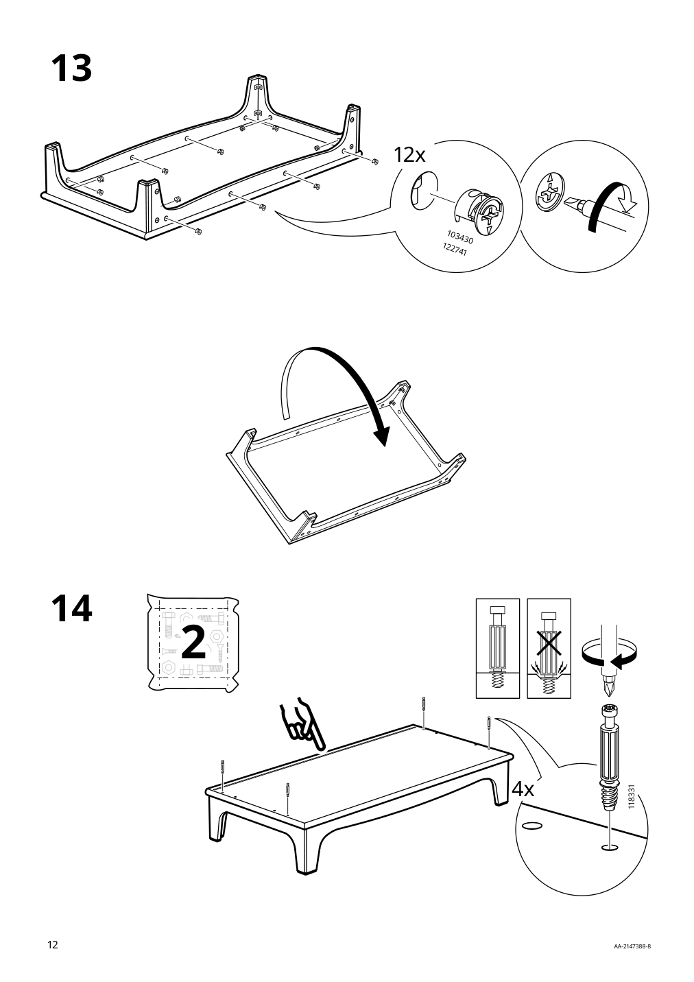 Assembly instructions for IKEA Lommarp cabinet dark blue green | Page 12 - IKEA LOMMARP cabinet 804.154.68