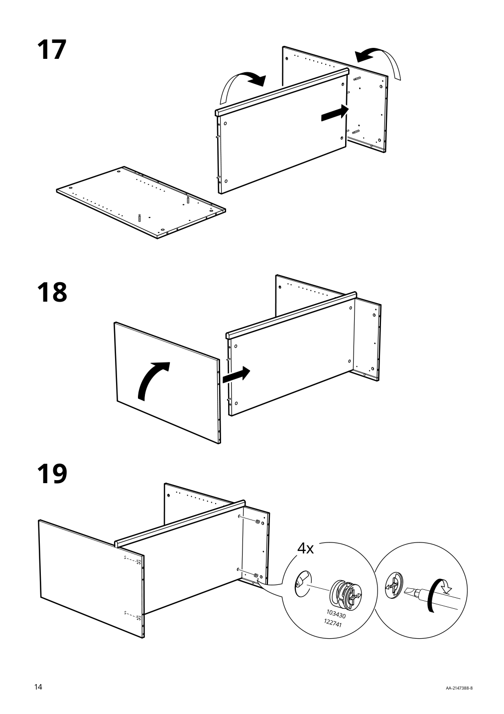 Assembly instructions for IKEA Lommarp cabinet light beige | Page 14 - IKEA LOMMARP cabinet 104.369.97