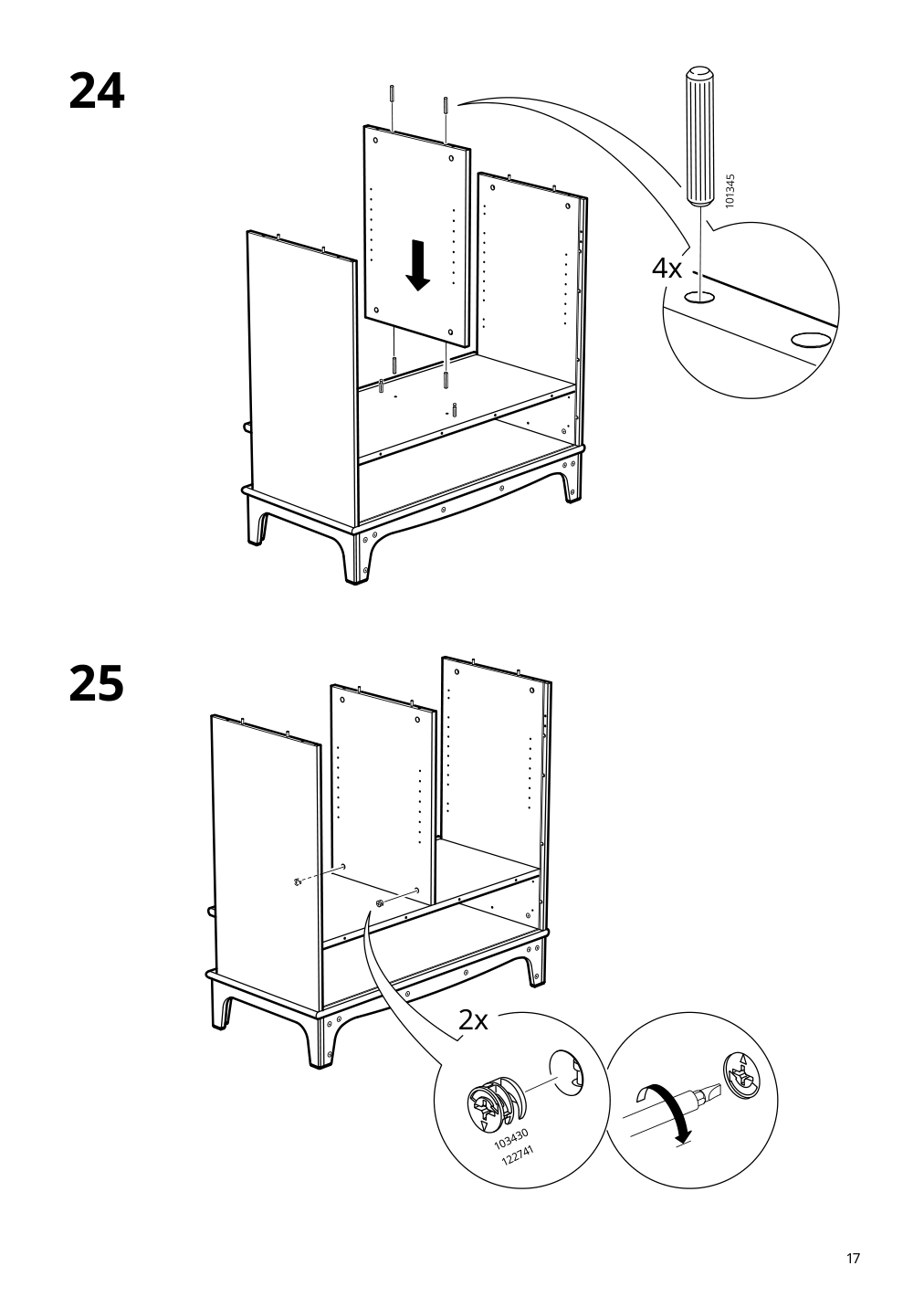 Assembly instructions for IKEA Lommarp cabinet light beige | Page 17 - IKEA LOMMARP cabinet 104.369.97