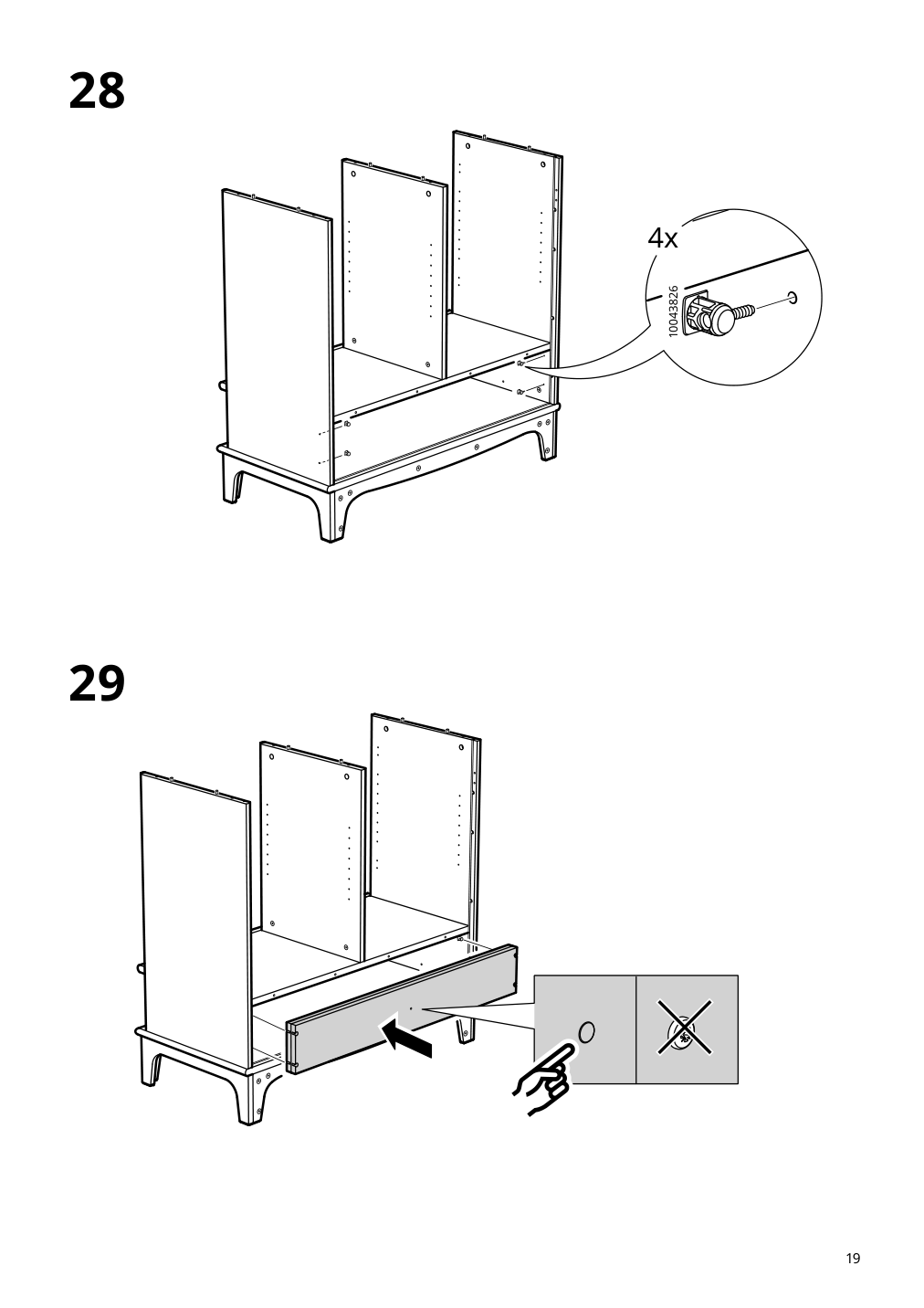 Assembly instructions for IKEA Lommarp cabinet light beige | Page 19 - IKEA LOMMARP cabinet 104.369.97