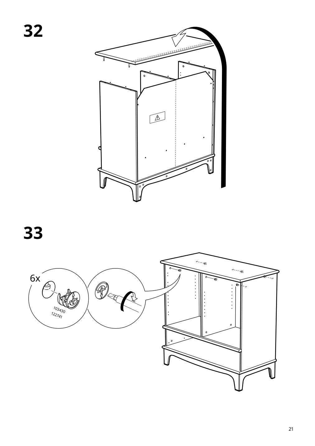 Assembly instructions for IKEA Lommarp cabinet dark blue green | Page 21 - IKEA LOMMARP cabinet 804.154.68