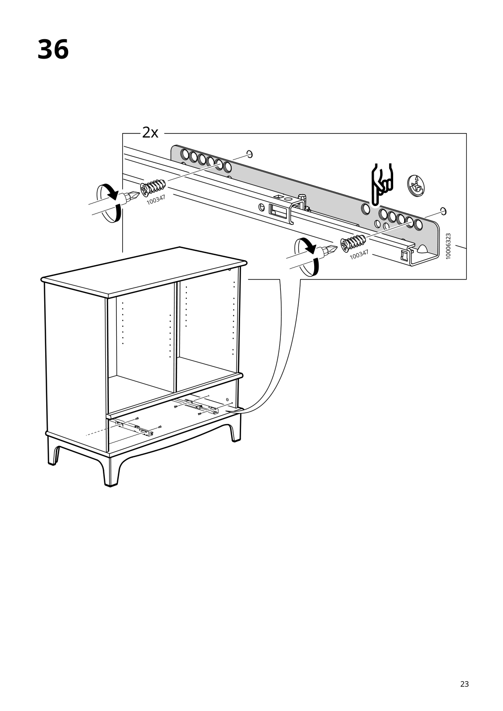 Assembly instructions for IKEA Lommarp cabinet dark blue green | Page 23 - IKEA LOMMARP cabinet 804.154.68