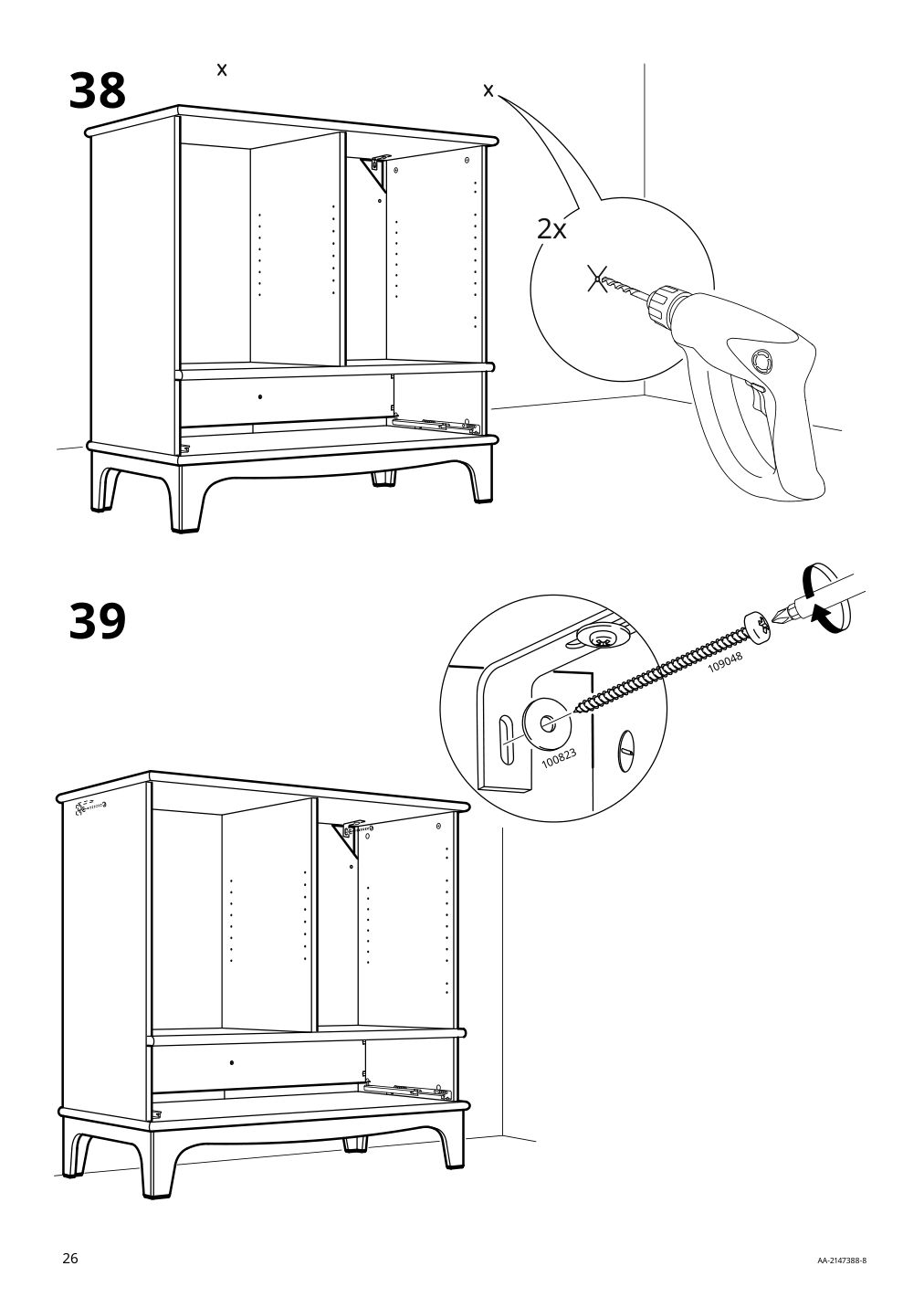 Assembly instructions for IKEA Lommarp cabinet dark blue green | Page 26 - IKEA LOMMARP cabinet 804.154.68