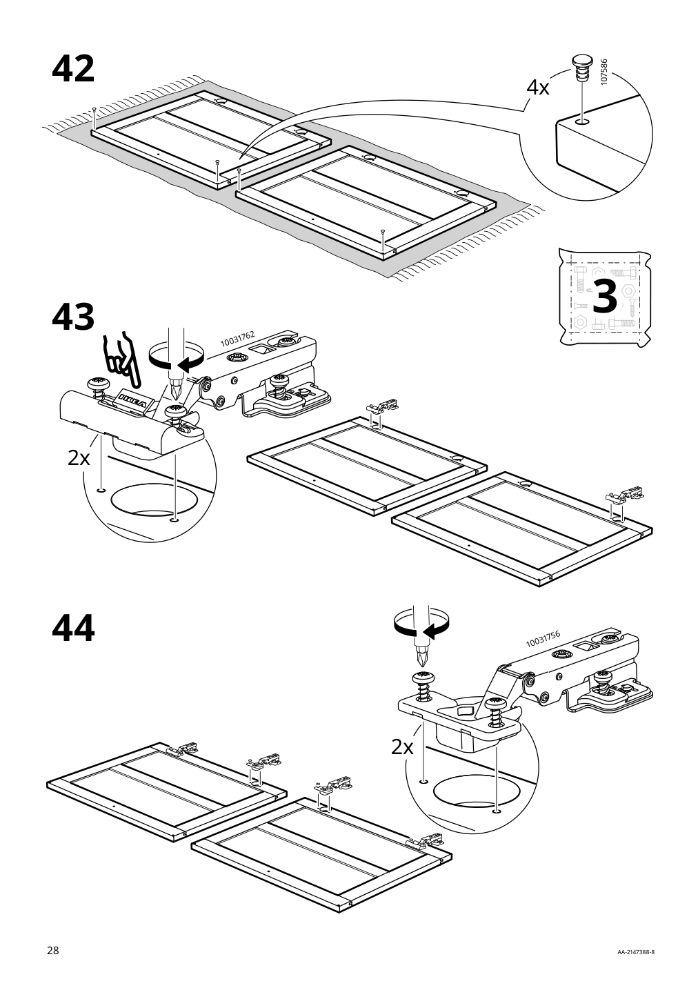 Assembly instructions for IKEA Lommarp cabinet light beige | Page 28 - IKEA LOMMARP cabinet 104.369.97