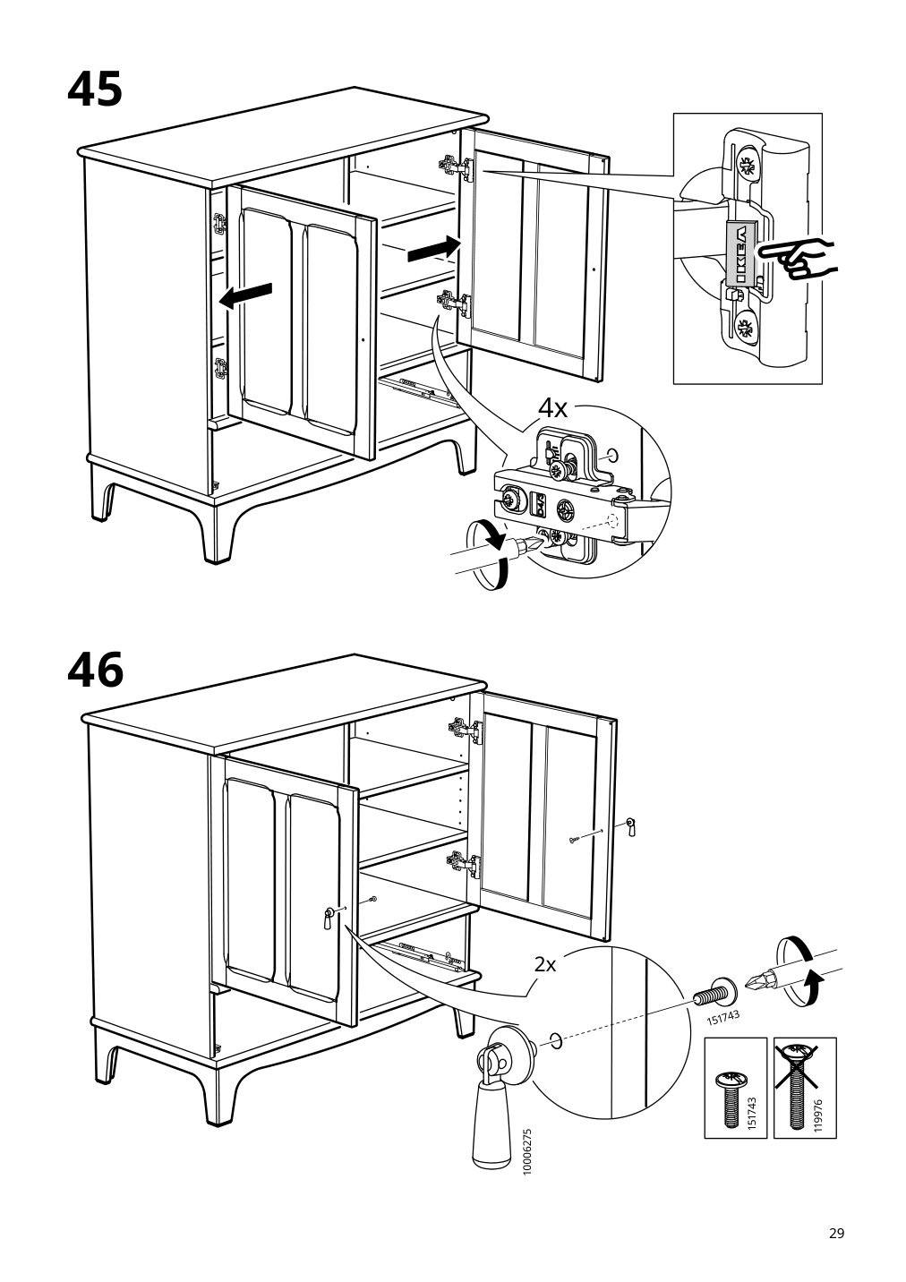 Assembly instructions for IKEA Lommarp cabinet light beige | Page 29 - IKEA LOMMARP cabinet 104.369.97