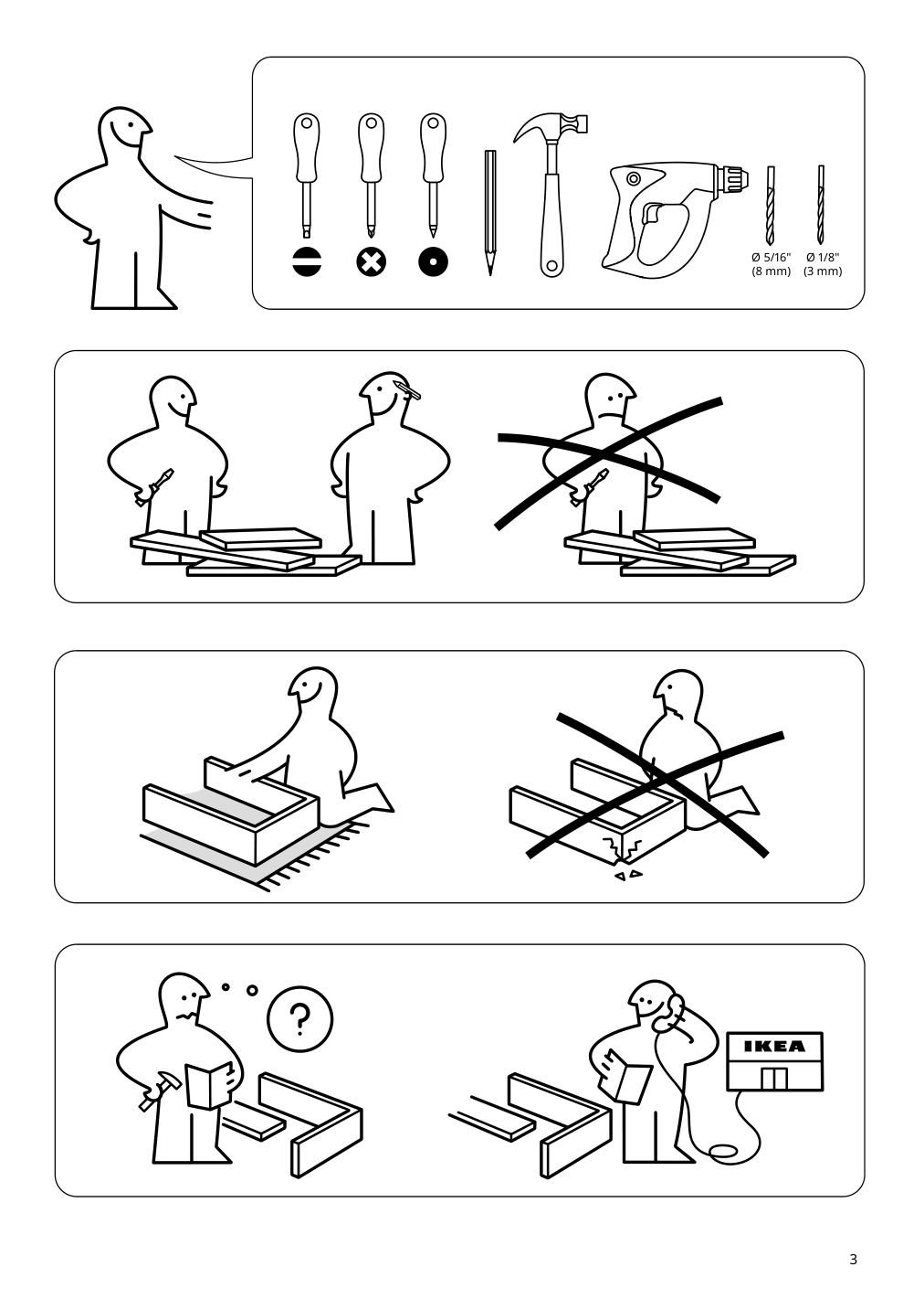 Assembly instructions for IKEA Lommarp cabinet light beige | Page 3 - IKEA LOMMARP cabinet 104.369.97