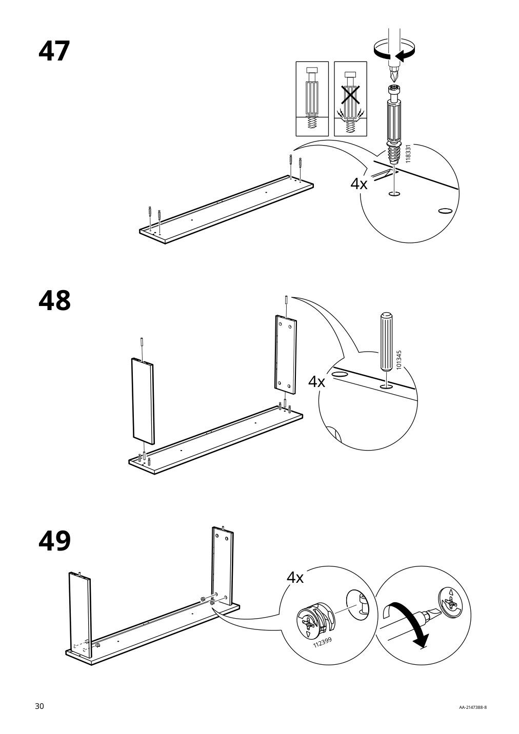 Assembly instructions for IKEA Lommarp cabinet dark blue green | Page 30 - IKEA LOMMARP cabinet 804.154.68