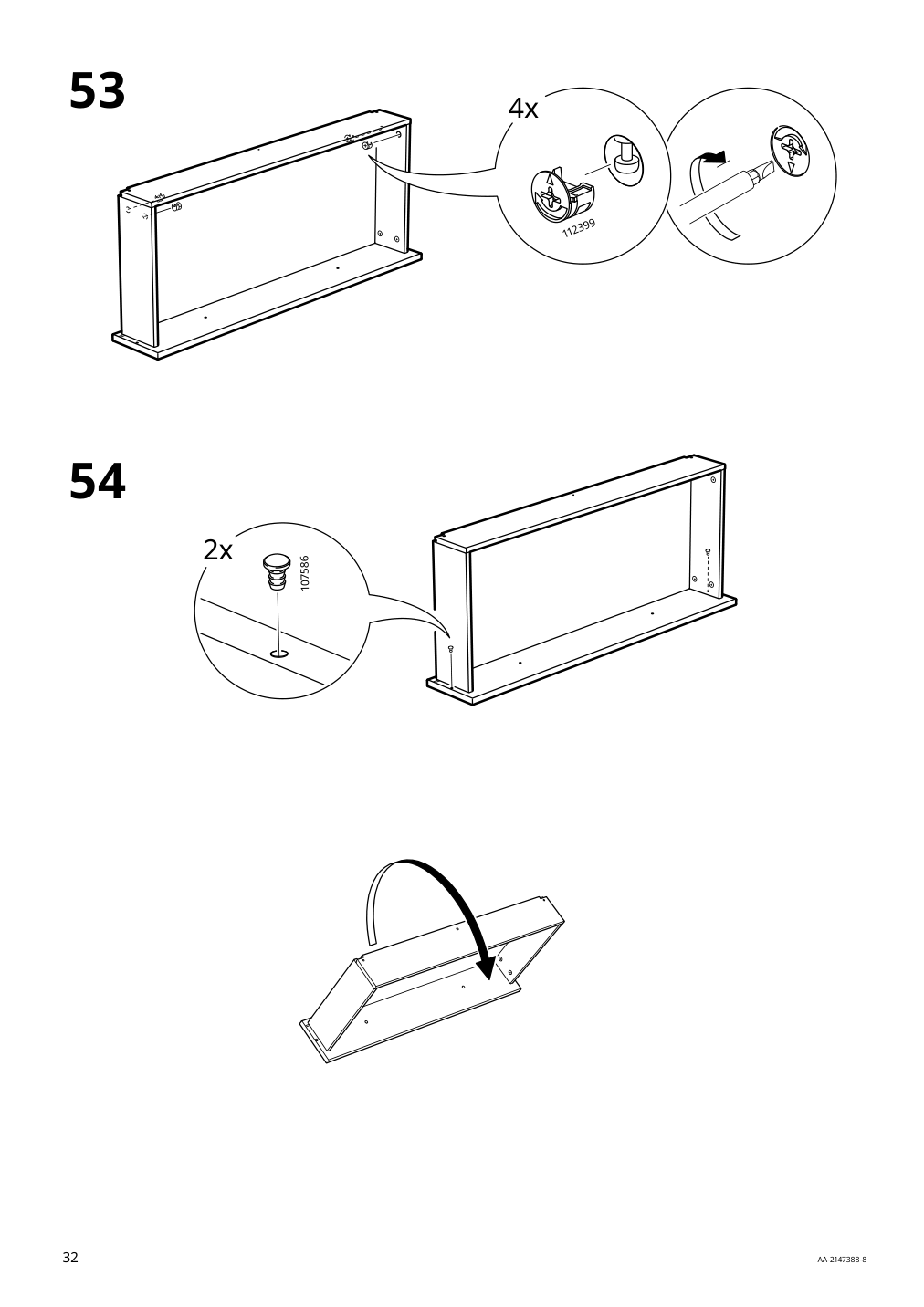 Assembly instructions for IKEA Lommarp cabinet dark blue green | Page 32 - IKEA LOMMARP cabinet 804.154.68