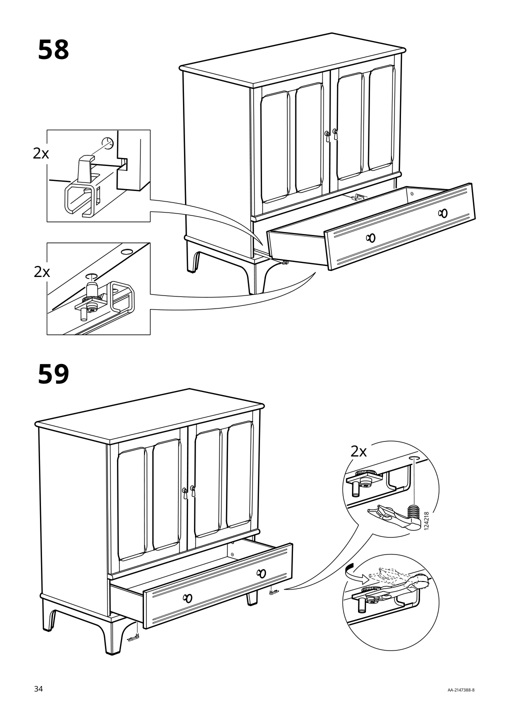 Assembly instructions for IKEA Lommarp cabinet dark blue green | Page 34 - IKEA LOMMARP cabinet 804.154.68