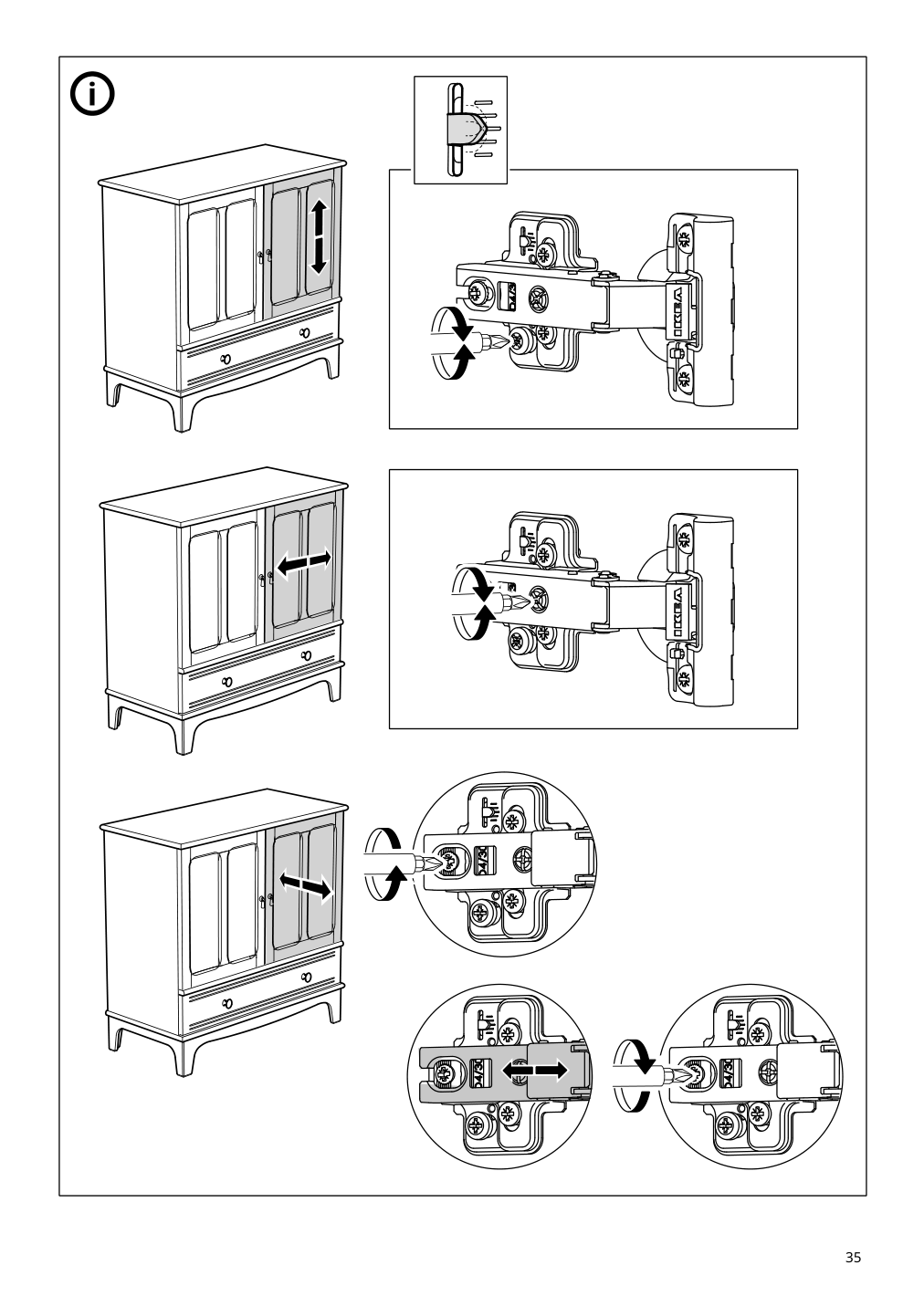 Assembly instructions for IKEA Lommarp cabinet dark blue green | Page 35 - IKEA LOMMARP cabinet 804.154.68