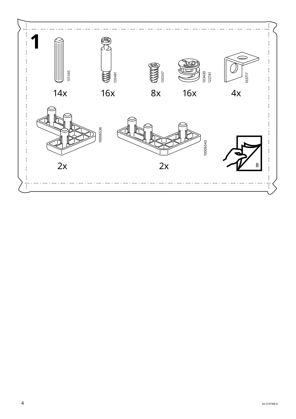 Assembly instructions for IKEA Lommarp cabinet dark blue green | Page 4 - IKEA LOMMARP cabinet 804.154.68