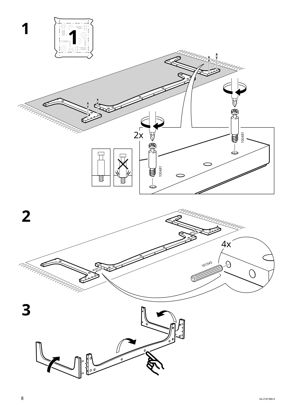 Assembly instructions for IKEA Lommarp cabinet dark blue green | Page 8 - IKEA LOMMARP cabinet 804.154.68