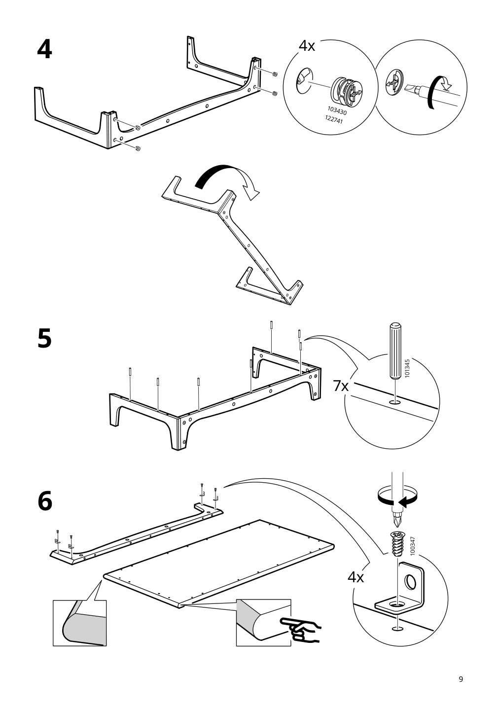 Assembly instructions for IKEA Lommarp cabinet light beige | Page 9 - IKEA LOMMARP cabinet 104.369.97