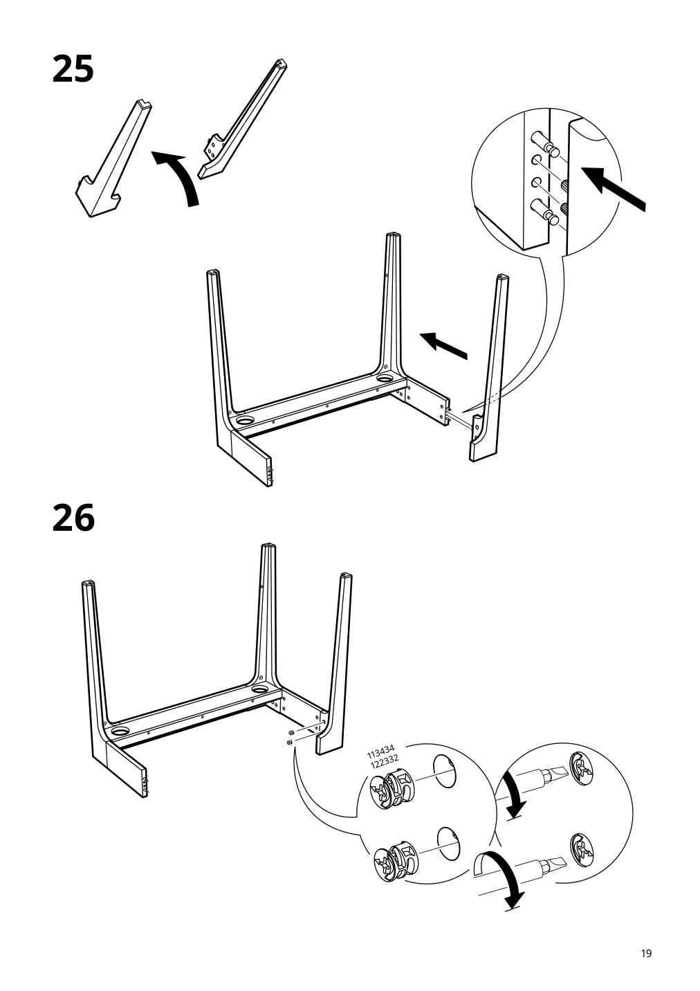 Assembly instructions for IKEA Lommarp desk dark blue green | Page 19 - IKEA LOMMARP/BJÖRKBERGET desk and storage combination 594.365.47