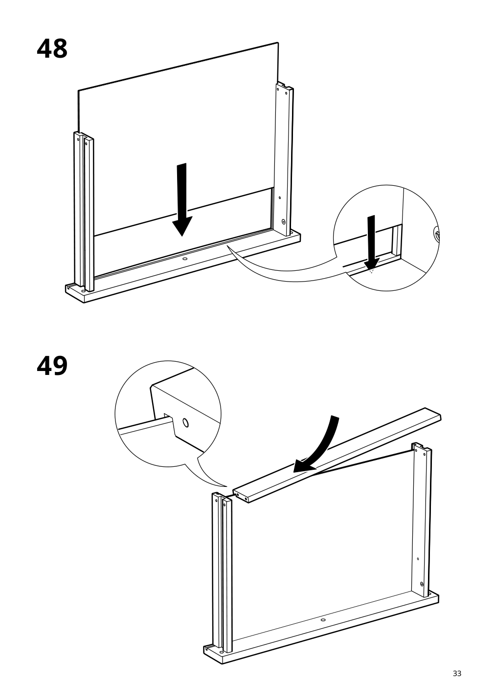 Assembly instructions for IKEA Lommarp desk dark blue green | Page 33 - IKEA LOMMARP/BJÖRKBERGET desk and storage combination 594.365.47