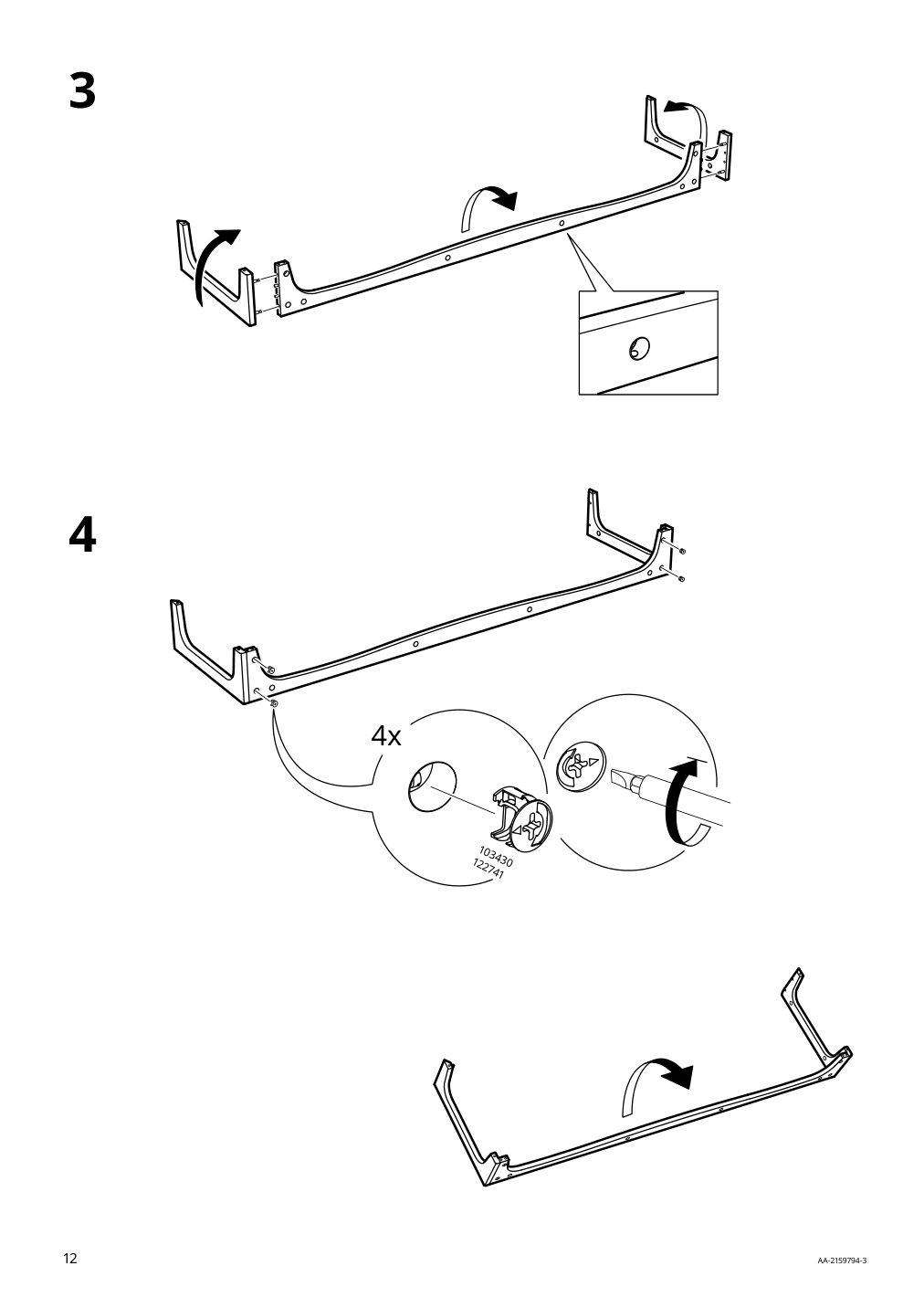 Assembly instructions for IKEA Lommarp tv unit black | Page 12 - IKEA LOMMARP TV unit 705.661.89