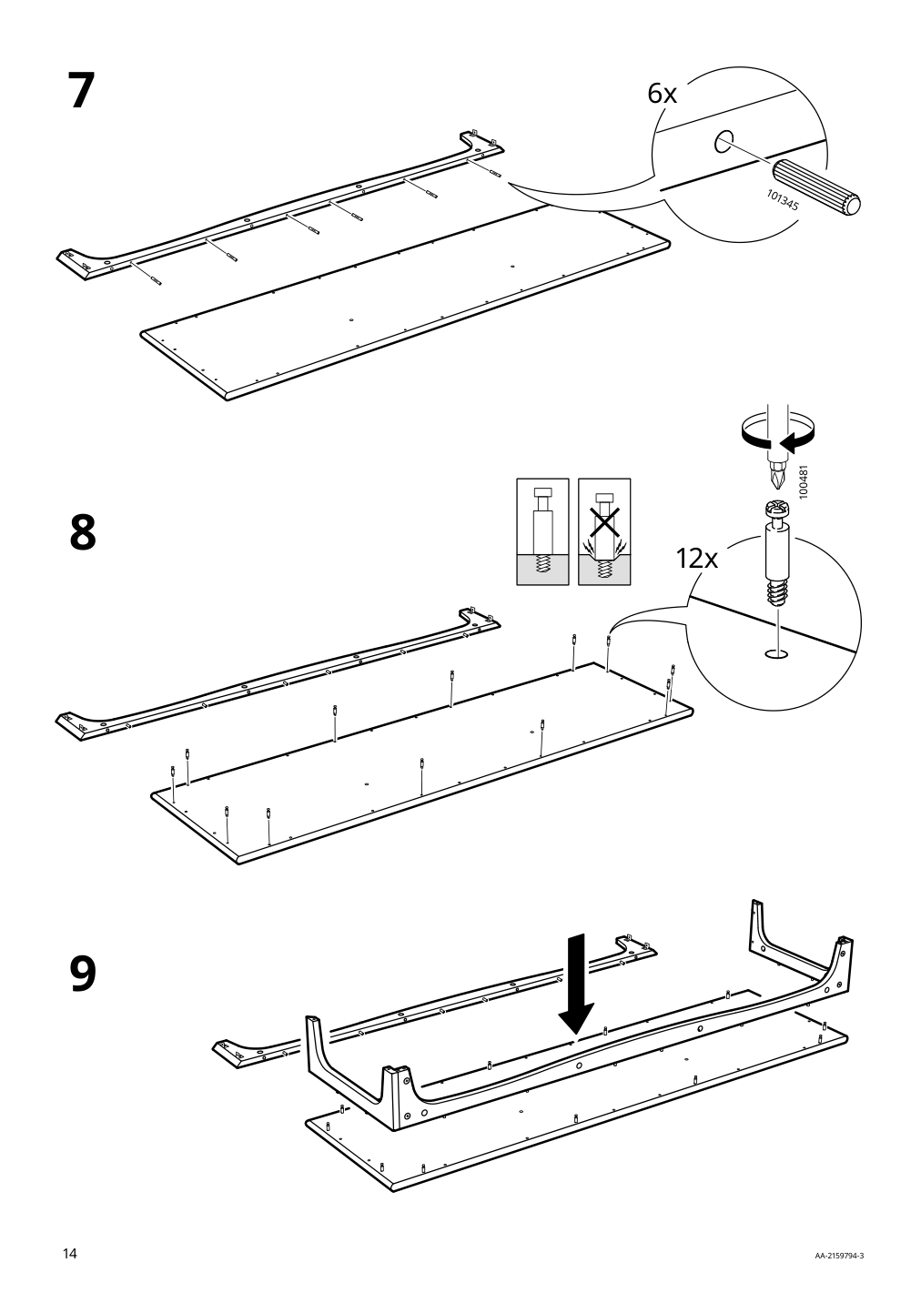 Assembly instructions for IKEA Lommarp tv unit black | Page 14 - IKEA LOMMARP TV unit 705.661.89