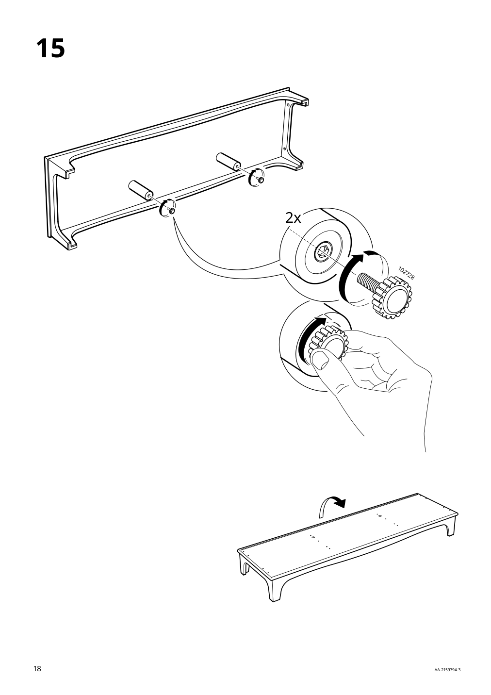 Assembly instructions for IKEA Lommarp tv unit black | Page 18 - IKEA LOMMARP TV unit 705.661.89