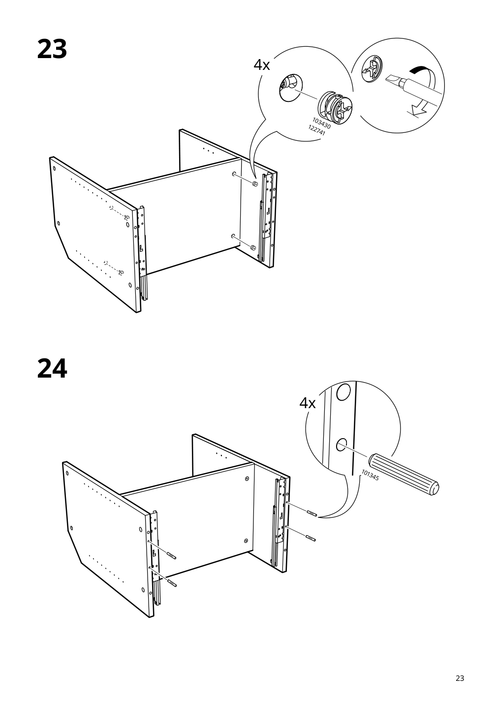 Assembly instructions for IKEA Lommarp tv unit black | Page 23 - IKEA LOMMARP TV unit 705.661.89