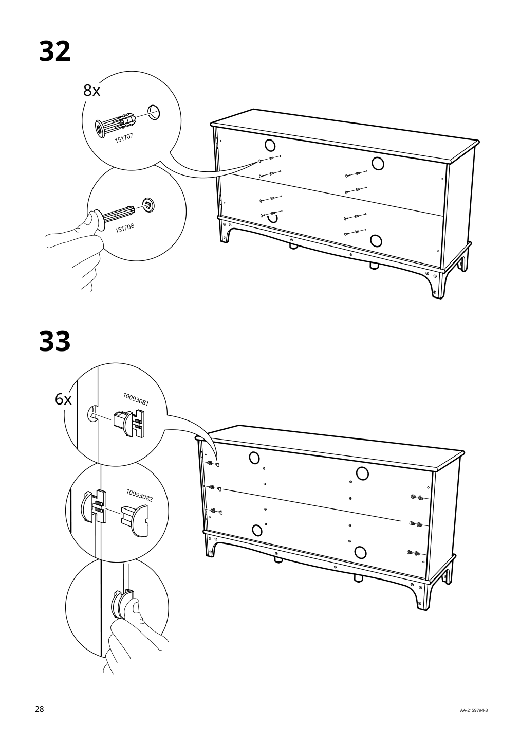 Assembly instructions for IKEA Lommarp tv unit black | Page 28 - IKEA LOMMARP TV unit 705.661.89