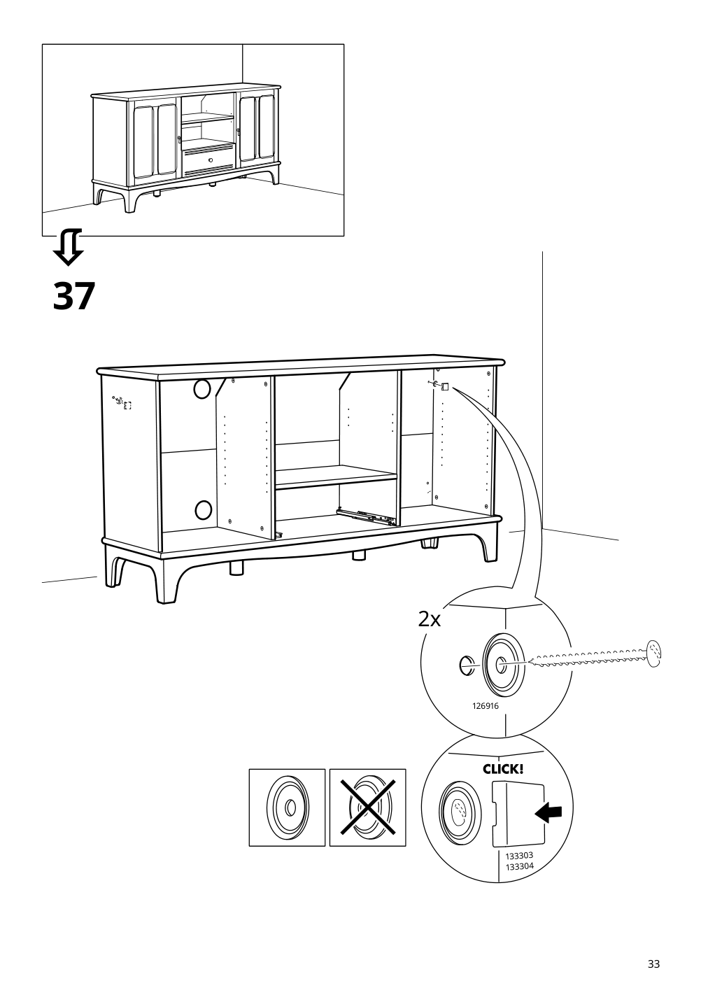 Assembly instructions for IKEA Lommarp tv unit black | Page 33 - IKEA LOMMARP TV unit 705.661.89