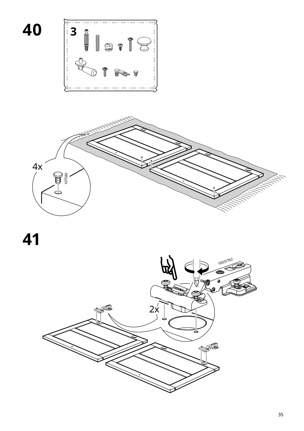 Assembly instructions for IKEA Lommarp tv unit black | Page 35 - IKEA LOMMARP TV unit 705.661.89