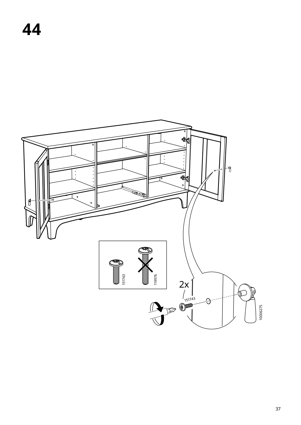 Assembly instructions for IKEA Lommarp tv unit black | Page 37 - IKEA LOMMARP TV unit 705.661.89