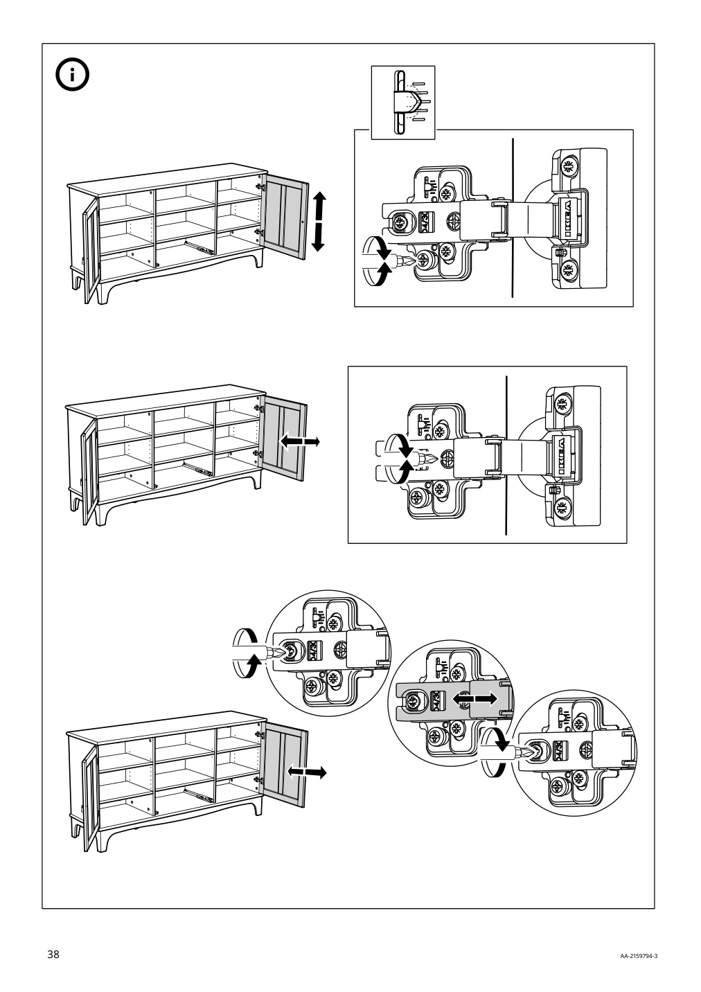 Assembly instructions for IKEA Lommarp tv unit black | Page 38 - IKEA LOMMARP TV unit 705.661.89