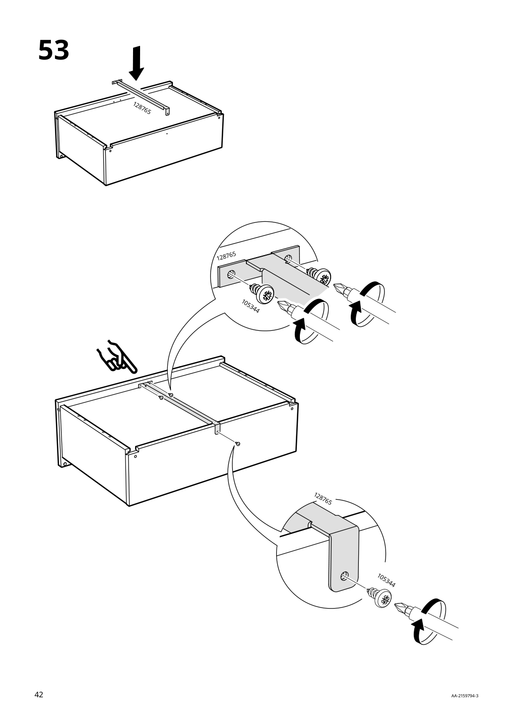 Assembly instructions for IKEA Lommarp tv unit black | Page 42 - IKEA LOMMARP TV unit 705.661.89