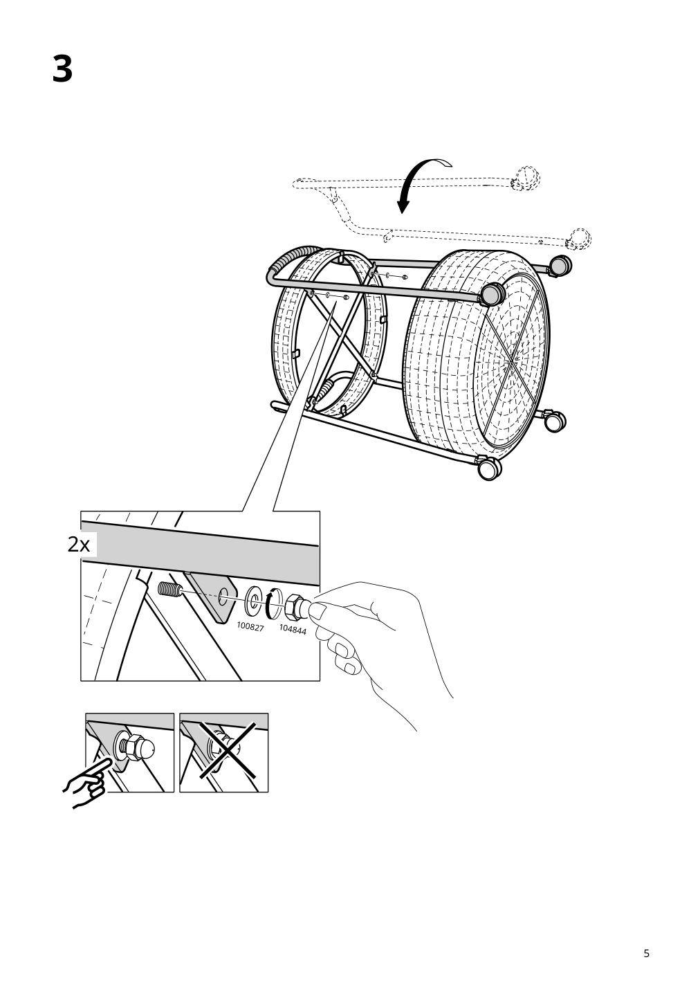 Assembly instructions for IKEA Lubban serving cart with storage rattan anthracite | Page 5 - IKEA LUBBAN serving cart with storage 504.343.07