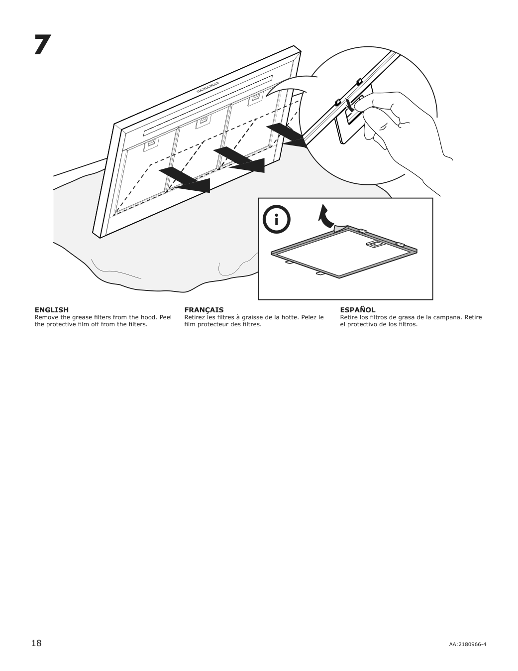 Assembly instructions for IKEA Luftburen wall mounted range hood stainless steel | Page 18 - IKEA LUFTBUREN wall mounted range hood 204.621.46