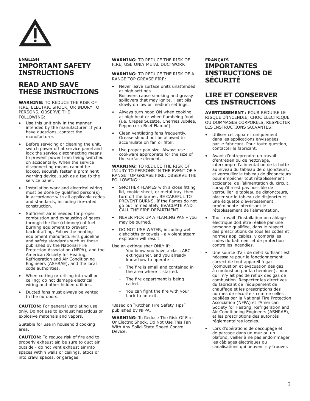 Assembly instructions for IKEA Luftburen wall mounted range hood stainless steel | Page 3 - IKEA LUFTBUREN wall mounted range hood 204.621.46