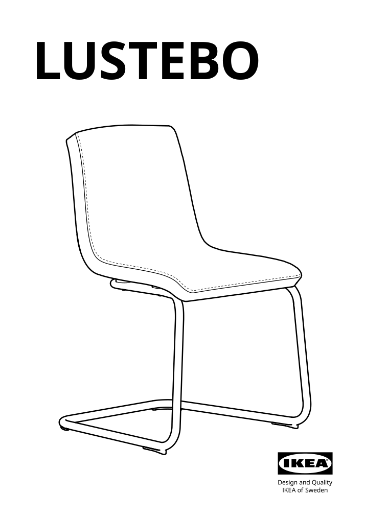 Assembly instructions for IKEA Lustebo chair viarp beige brown | Page 1 - IKEA LUSTEBO chair 905.344.61