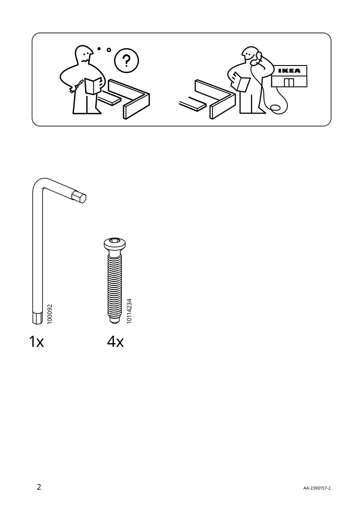 Assembly instructions for IKEA Lustebo chair viarp beige brown | Page 2 - IKEA LUSTEBO chair 905.344.61