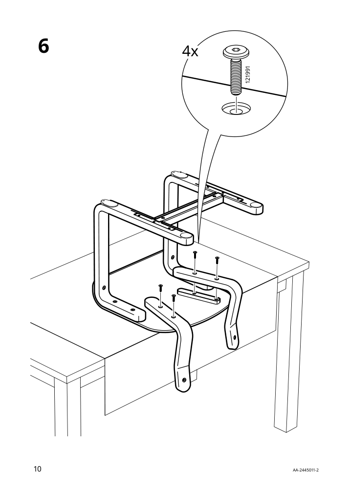 Assembly instructions for IKEA Lyckan chair black birch veneer | Page 10 - IKEA STOCKHOLM 2025 / LYCKAN table and 4 chairs 295.902.67