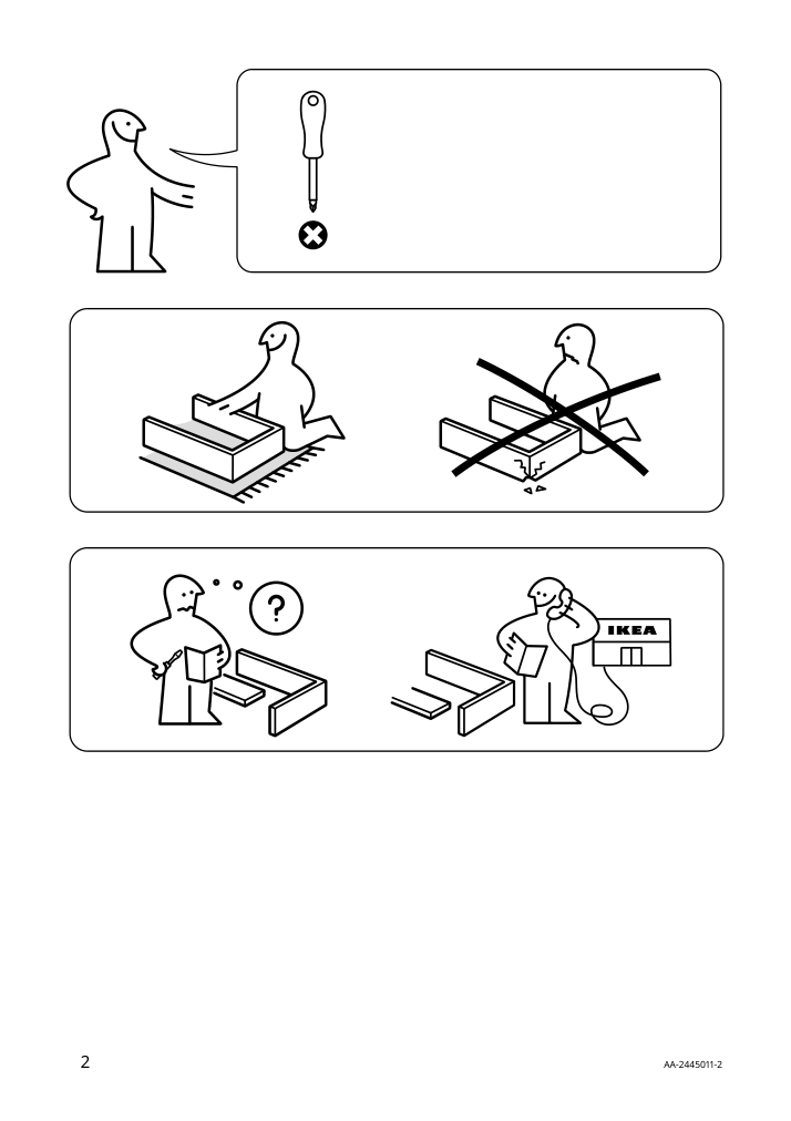 Assembly instructions for IKEA Lyckan chair black birch veneer | Page 2 - IKEA STOCKHOLM 2025 / LYCKAN table and 4 chairs 295.902.67