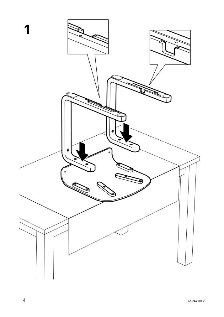 Assembly instructions for IKEA Lyckan chair black birch veneer | Page 4 - IKEA STOCKHOLM 2025 / LYCKAN table and 4 chairs 295.902.67