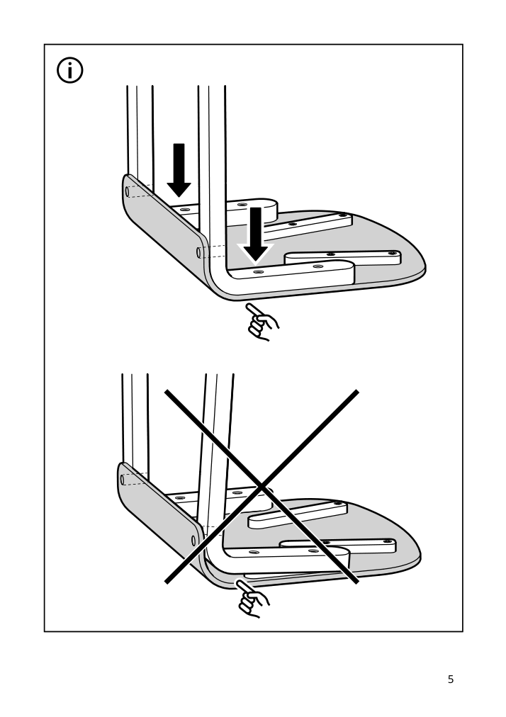 Assembly instructions for IKEA Lyckan chair black birch veneer | Page 5 - IKEA STOCKHOLM 2025 / LYCKAN table and 4 chairs 295.902.67